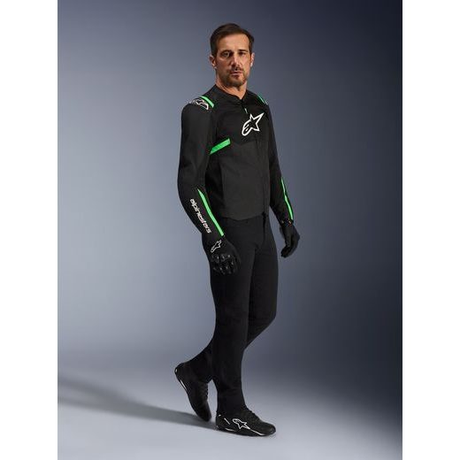BUNDA T-SPS AIR V2, ALPINESTARS (ČERNÁ/ZELENÁ FLUO) 2026