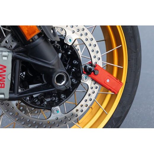 ZÁMEK NA KOTOUČOVOU BRZDU GRANIT DETECTO XPLUS 2.0 (PRŮMĚR TŘMENU 13 MM), ABUS (ČERVENÝ)