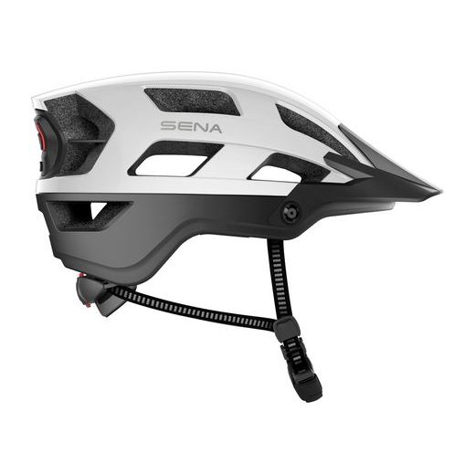 CYKLO PŘILBA S HEADSETEM M1 EVO, SENA (MATNÁ BÍLÁ)