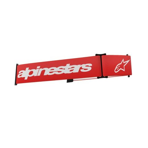 NÁHRADNÍ TEXTILNÍ POPRUH PRO BRÝLE SUPERTECH, ALPINESTARS (ČERVENÁ/BÍLÁ)