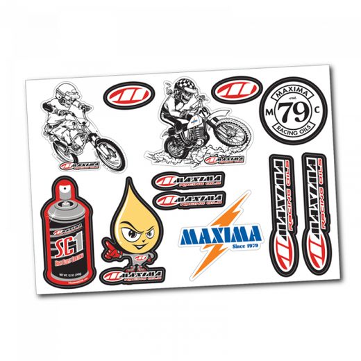MAXIMA DECAL SHEET - MAXIMA VINTAGE / SIZE 8.5" X 6" (22CM X 15.5CM)