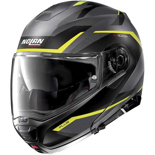 PŘILBA NOLAN N100-5 LUMIÉRE VÝKLOPNÁ N-COM FLAT BLACK 37