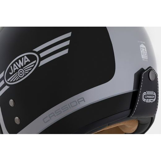 PŘILBA ESO JAWA PANEL, CASSIDA (ČERNÁ PERLEŤ/ANTRACIT/STŘÍBRNÁ) 2024