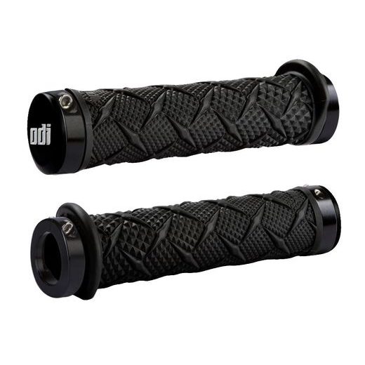 ODI GRIPS X-TREME ATV GRIPS 130MM BLACK W/BLACK LOCK-ON BONUS PACK BLACK W/BLACK CLAMPS