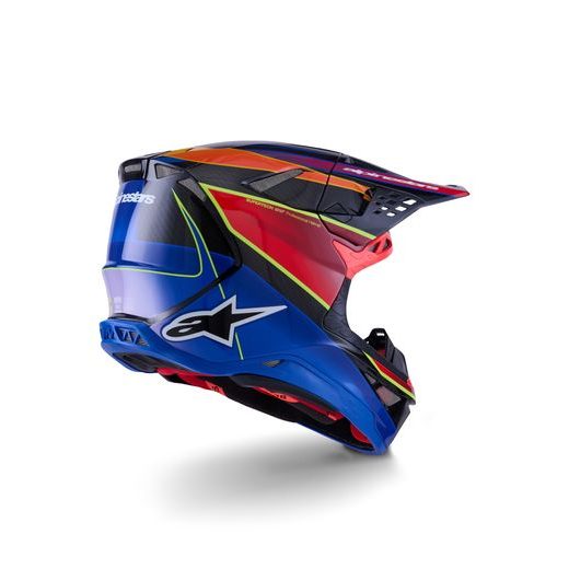 PŘILBA SUPERTECH S-M10 ERA, ALPINESTARS (MODRÁ/ČERVENÁ/ŽLUTÁ FLUO) 2026