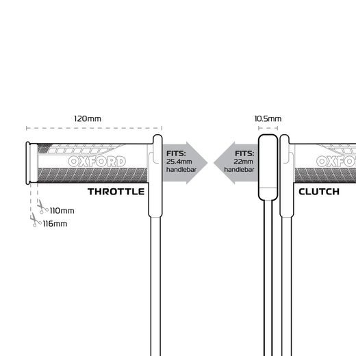 VYHŘÍVANÉ GRIPY HOTGRIPS ADVANCED INTEGRATED TOURING, OXFORD
