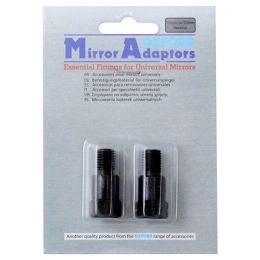 REDUKCE ZÁVITU ZP. ZRCÁTEK M10 NA M10 LEVOSTRANNÝ, OXFORD (ČERNÁ, PÁR, 1X REDUKCE A 1X LEVOSTRANNÝ ZÁVIT)