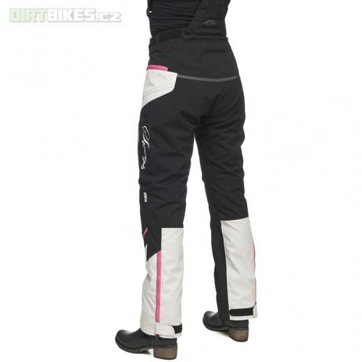 KALHOTY MBW CHARISMA - DÁMSKÉ TEXTILNÍ ČERNO-BÍLO-RŮŽOVÉ