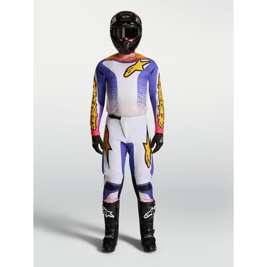 KALHOTY FLUID DRAG, ALPINESTARS (SVĚTLE ŠEDÁ/FIALOVÁ/ZLATÁ) 2027