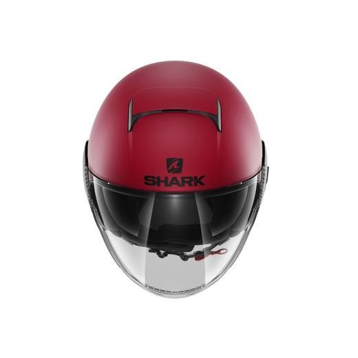 OTEVŘENÁ PŘILBA SHARK NANO STREET NEON NEON COLOUR BLACK/MATT/RED