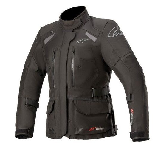 BUNDA STELLA ANDES DRYSTAR, TECH-AIR 5 KOMPATIBILNÍ, ALPINESTARS, DÁMSKÁ (ČERNÁ/TMAVĚ ŠEDÁ)