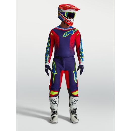 KALHOTY FLUID DRAG, ALPINESTARS (TMAVĚ MODRÁ/ČERVENÁ/ZELENÁ/BÍLÁ) 2027