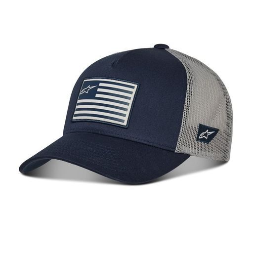 ALPINESTARS KŠILTOVKA FLAG SNAP HAT (MODRÁ/ŠEDÁ)