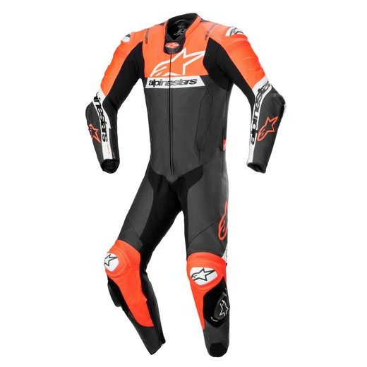 JEDNODÍLNÁ KOMBINÉZA MISSILE 2 WARD, ALPINESTARS (ČERNÁ/ČERVENÁ FLUO/BÍLÁ) 2024