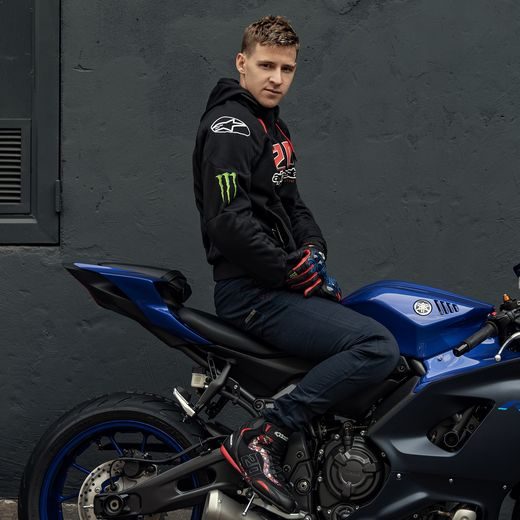 BUNDA CHROME IGNITION MONSTER FQ20 KOLEKCE, ALPINESTARS (ČERNÁ/ČERVENÁ/BÍLÁ/ZELENÁ) 2024