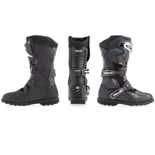 ALPINESTARS BAZAROVÉ BOTY NA MOTORKU TOUCAN GORE-TEX BLACK