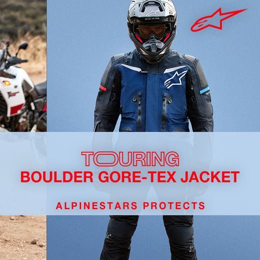 BUNDA BOULDER GORE-TEX, ALPINESTARS (TMAVÁ ŠEDÁ/SVĚTLÁ ŠEDÁ)