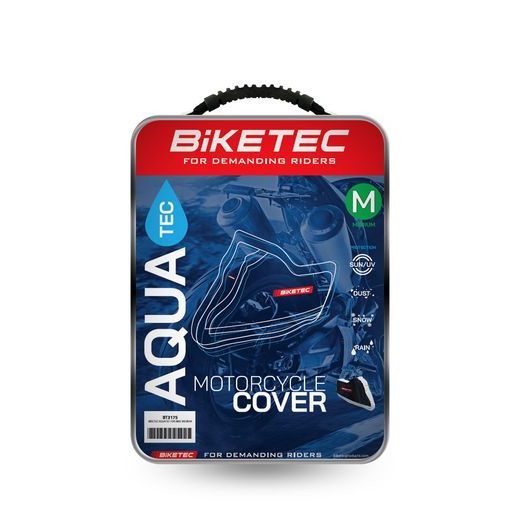PLACHTA - GARÁŽ NA MOTORKU BIKETEC AQUATEC (ČERNO/STŘÍBRNÁ)