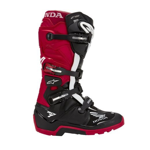 BOTY TECH 7 ENDURO DRYSTAR HONDA KOLEKCE, ALPINESTARS (ČERNÁ/ČERVENÁ) 2024