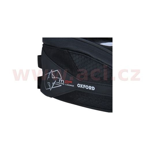 TANKBAG NA MOTOCYKL M2R, OXFORD (ČERNÝ, S MAGNETICKOU ZÁKLADNOU, OBJEM 2 L)