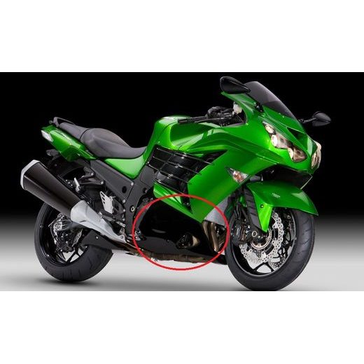 BOČNÍ PLAST PRAVÝ VČETNĚ TEPELNÉ IZOLACE NA KAWASAKI ZZR1400