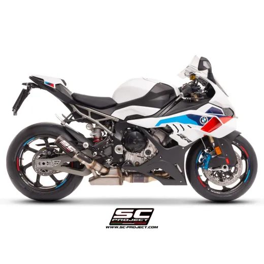 SC-PROJECT VÝFUK Z UHLÍKOVÝCH VLÁKEN CR-T S MŘÍŽKOU PROTI KAMENŮM BMW S 1000 RR (25) E5+