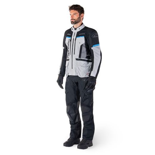 BUNDA BOGOTA PRO DRYSTAR, ALPINESTARS (ŠEDÁ/ČERNÁ/MODRÁ) 2025