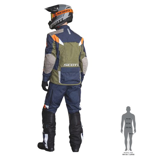 SCOTT PÁNSKÁ TEXTILNÍ MOTO BUNDA DUALRAID DRYO JACKET NIGHT BLUE MOSS GREEN
