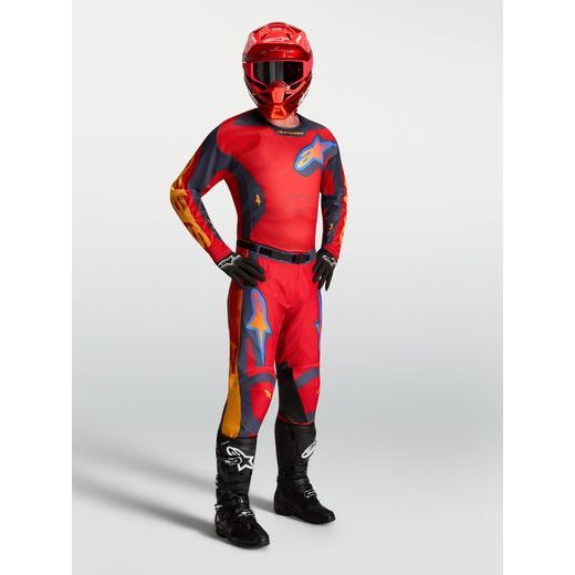 DRES RACER HUNT, ALPINESTARS (ČERVENÁ/TMAVĚ ŠEDÁ/GRADIENT) 2027