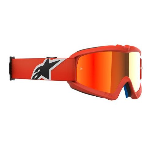 ALPINESTARS BRÝLE VISION YOUTH CORP, ALPINESTARS, DĚTSKÉ (ORANŽOVÁ, ZRCADLOVÉ ČERVENÉ PLEXI)