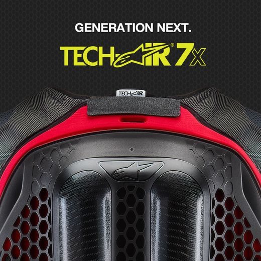 AIRBAGOVÁ VESTA TECH-AIR®7X SYSTEM, ALPINESTARS (ČERNÁ/ČERVENÁ) 2025