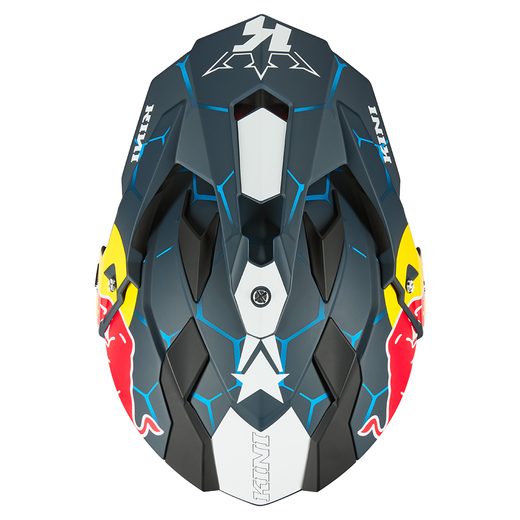 MOTO HELMA KINI RED BULL ADV 1.0 MODRÁ/BÍLÁ