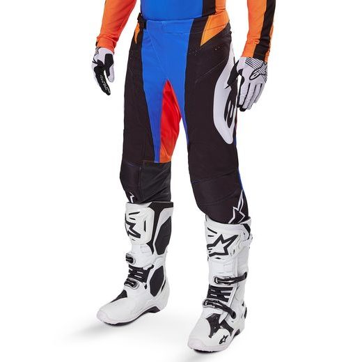 KALHOTY TECHSTAR MELT, ALPINESTARS (ORANŽOVÁ/MODRÁ) 2025
