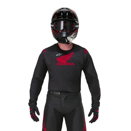 ALPINESTARS DRES RACER ICONIC HONDA KOLEKCE (ČERNÁ/ČERVENÁ) 2024