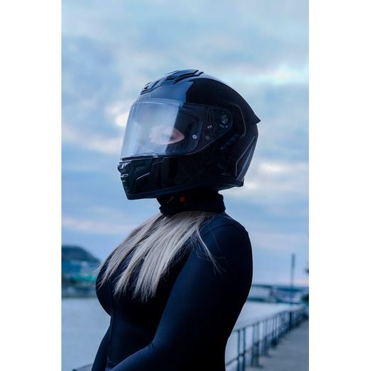 PŘILBA S HEADSETEM PHANTOM, SENA (LESKLÁ ČERNÁ)