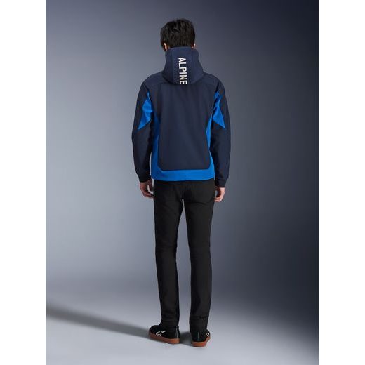 BUNDA RADIUM TECH HOODIE, ALPINESTARS (TMAVĚ MODRÁ/MODRÁ) 2026