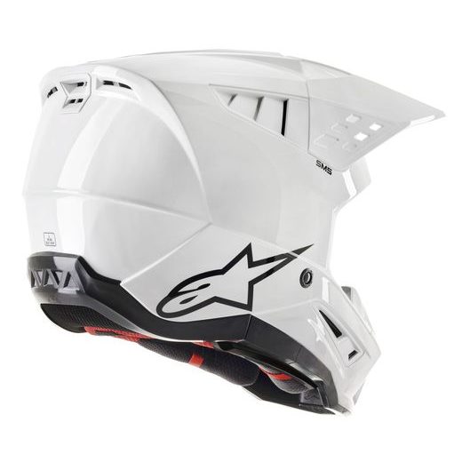 PŘILBA ALPINESTARS S-M5 SOLID (BÍLÁ) 2024