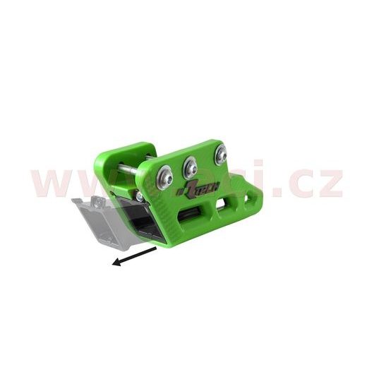 VODÍTKO ŘETĚZU R2.0 KAWASAKI, RTECH (ZELENO-ČERNÉ)