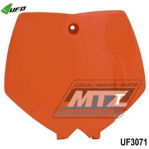 TABULKA PŘEDNÍ KTM 65SX / 02-08 - (BARVA ORANŽOVÁ)