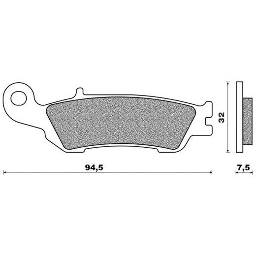 BRZDOVÉ DESTIČKY (SMĚS OFF ROAD DIRT RACE SINTERED) NEWFREN (2 KS V BALENÍ)