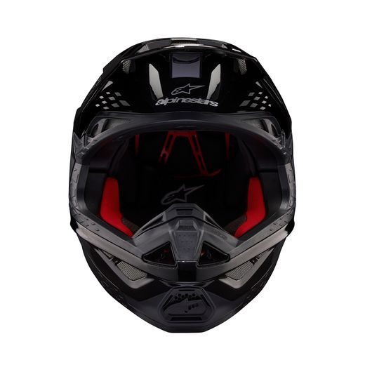 PŘILBA ALPINESTARS SUPERTECH S-M10 FLOOD (ČERNÁ/TMAVĚ ŠEDÁ) 2024