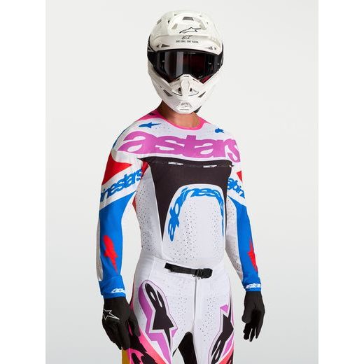 DRES SUPERTECH DYNA, ALPINESTARS (BÍLÁ/MODRÁ/ŽLUTÁ/ČERNÁ/FIALOVÁ) 2027