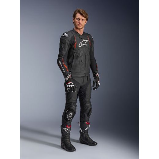 BUNDA DUSK AIRFLOW, ALPINESTARS (ČERNÁ/ČERVENÁ FLUO) 2025