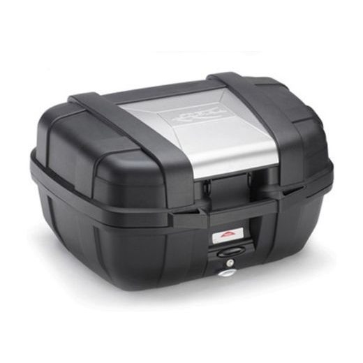 KUFR NA MOTO KAPPA KGR52 GARDA 52L, (ČERNÝ/STŘÍBRNÝ, KOMPOZIT)