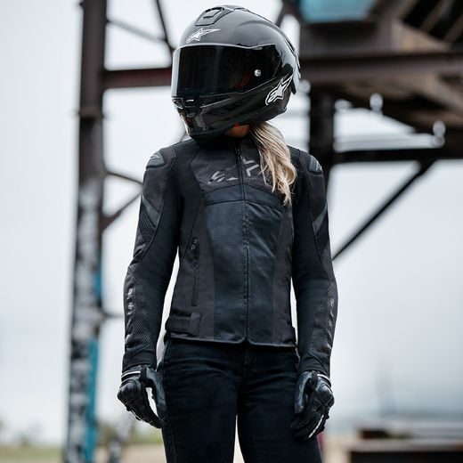 BUNDA STELLA T-GP PLUS R 4 AIRFLOW, ALPINESTARS, DÁMSKÁ (ČERNÁ/ČERNÁ) 2024