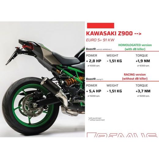 REMUS VÝFUK BOOSTR HOMOLOGOVANÁ VERZE +3 PS KAWASAKI Z900