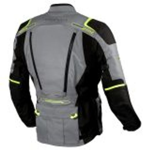 REBELHORN PÁNSKÁ TEXTILNÍ MOTO BUNDA CUBBY III ŠEDÁ ČERNÁ FLUO
