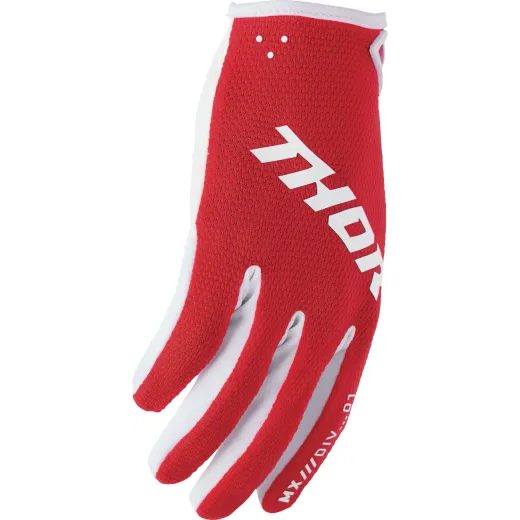 MOTO RUKAVICE THOR RIDEMODE STATIC GLOVES ČERVENÁ