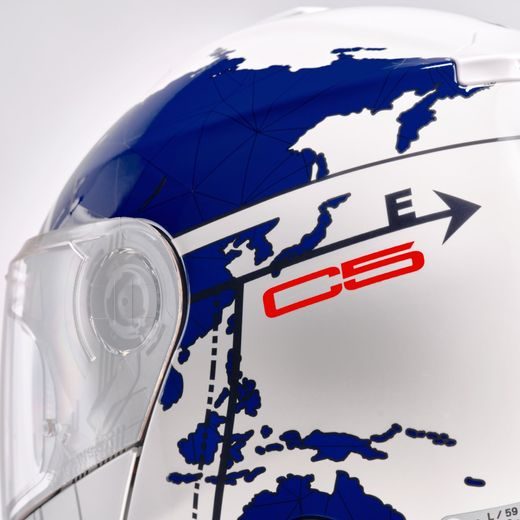 SCHUBERTH VÝKLOPNÁ HELMA C5 GLOBE BLUE