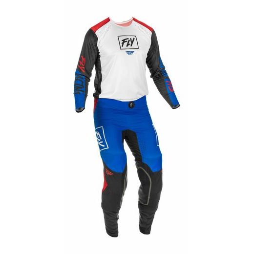 KALHOTY LITE, FLY RACING - USA (ČERVENÁ/BÍLÁ/MODRÁ)